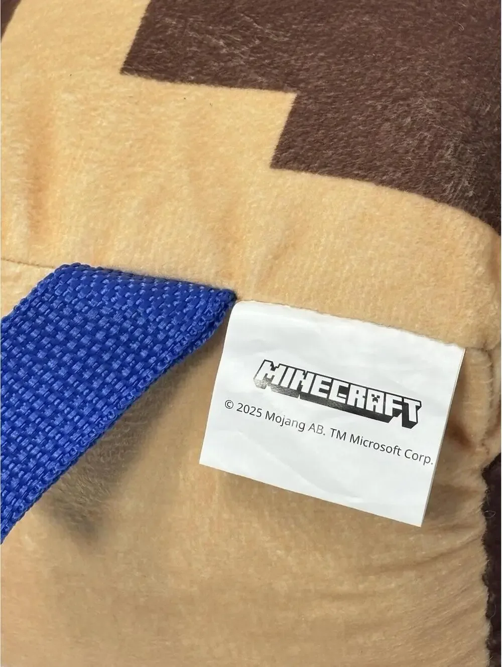 Minecraft Steve Chewy Block Plush, Square Stuffed Dog Toy Mojang NWT